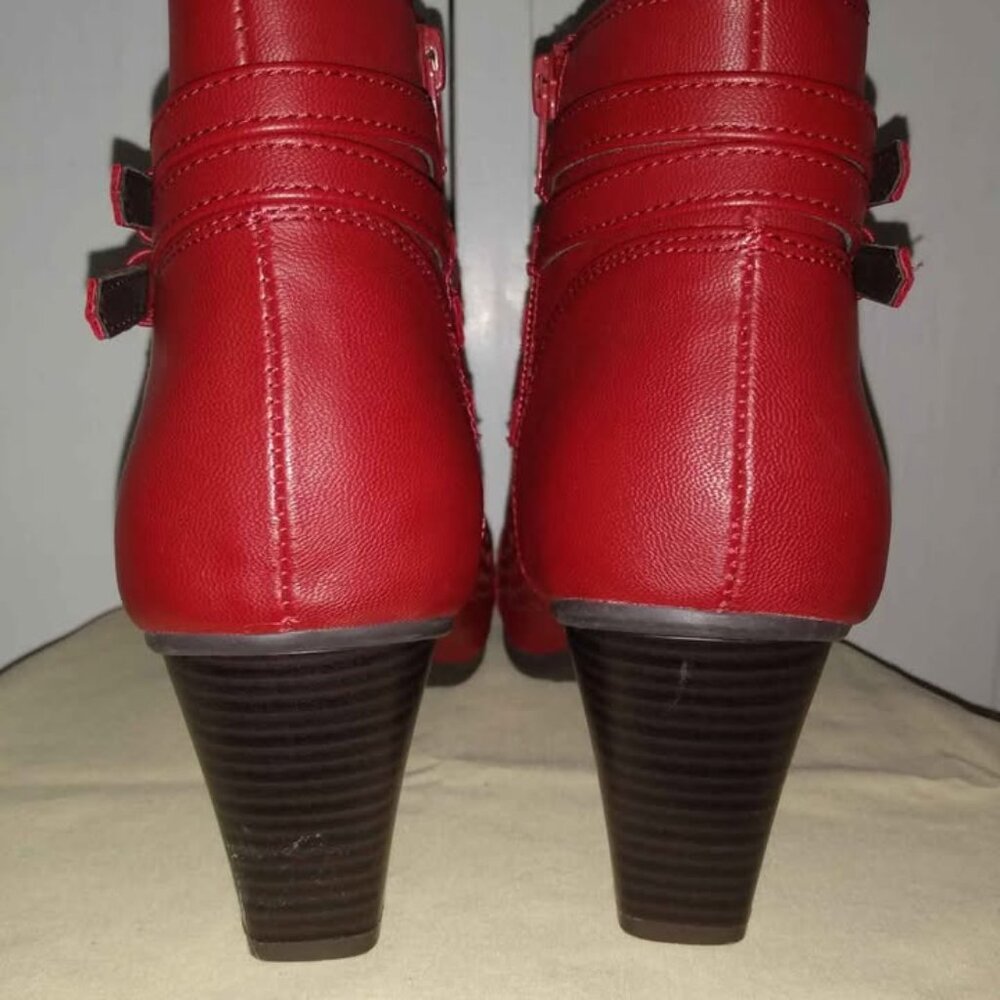 Rialto Red Booties 8.5 - Picture 5 of 7